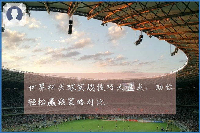 世界杯买球实战技巧大盘点，助你轻松赢钱策略对比