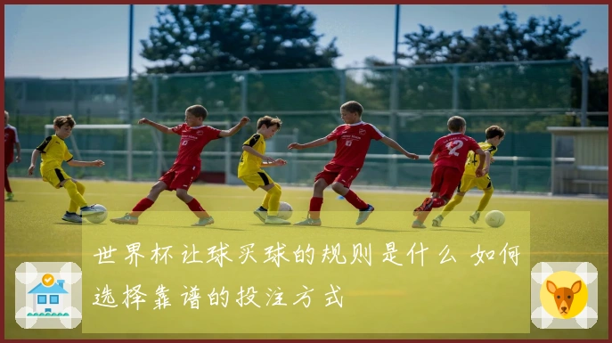 世界杯让球买球的规则是什么 如何选择靠谱的投注方式